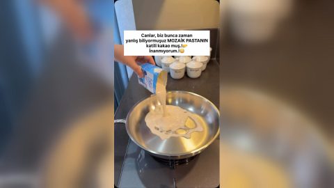 Portakallı Çikolatalı Mozaik Pasta